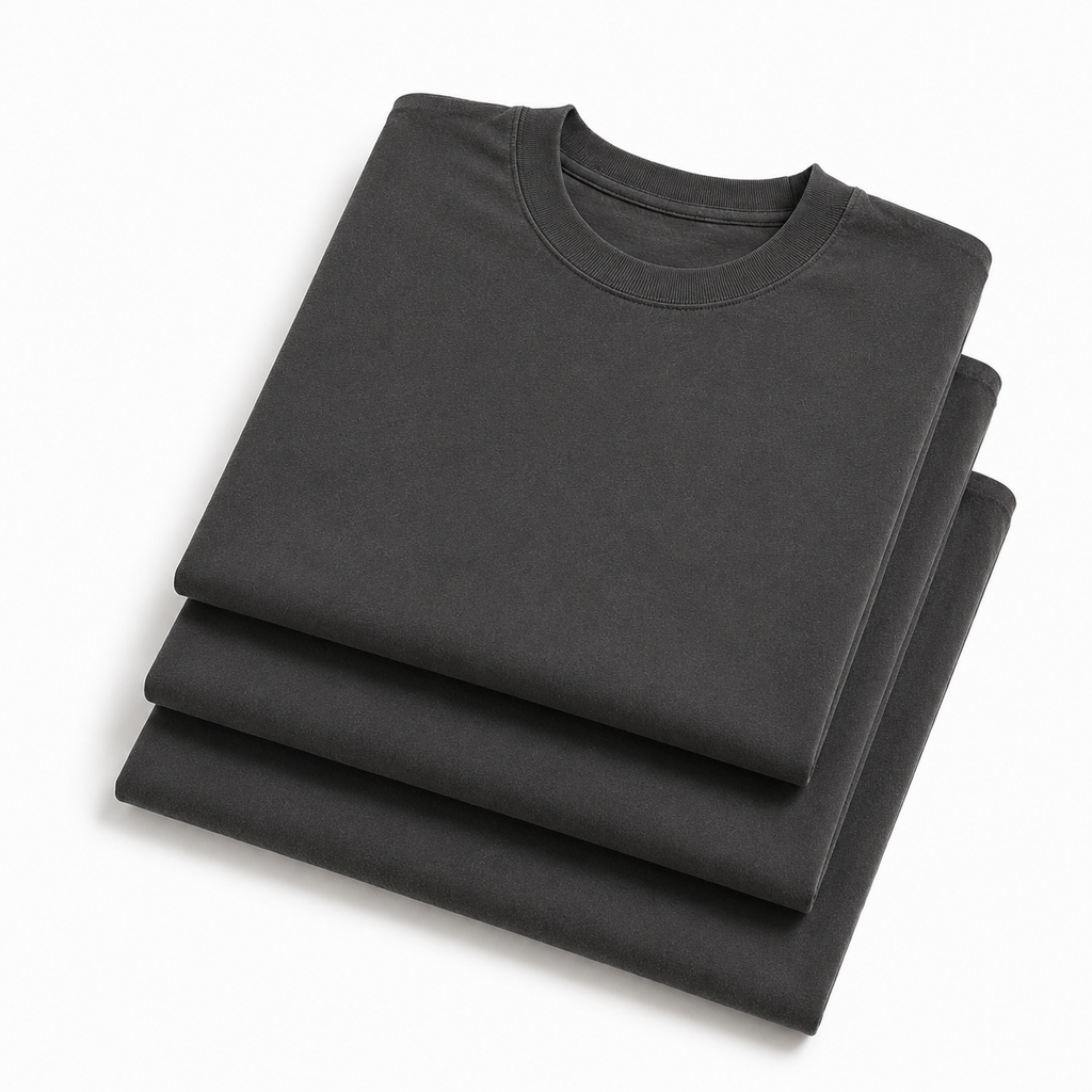 kit com 3 Camiseta Oversized Bulk Básica Lisas