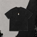 Camiseta Oversized Marble Heavy Básica – Preto Mármore