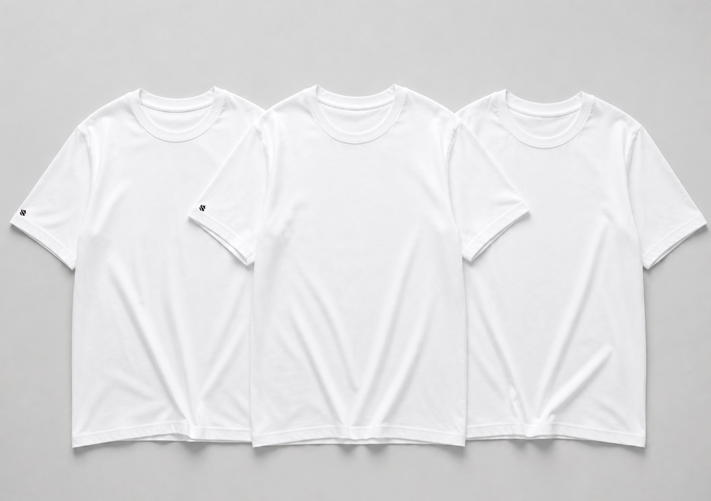 Kit com 3 Camiseta Streetwear Block Básica Lisas