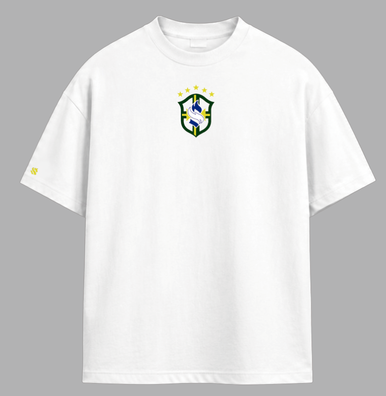 Camiseta Streetwear Seleção – Off White