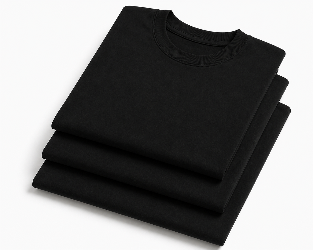 kit com 3 Camiseta Oversized Bulk Básica Lisas