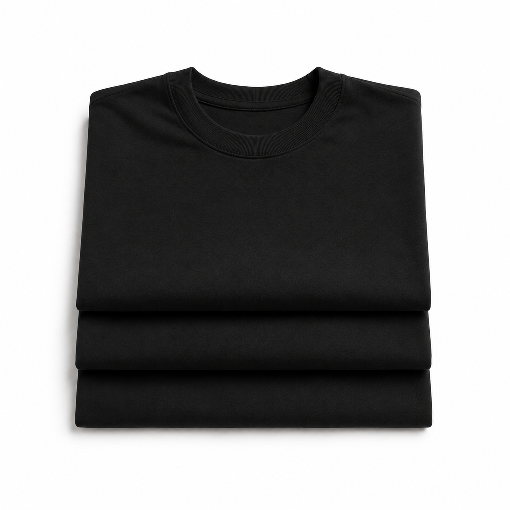 Kit com 3 Camiseta Streetwear Block Básica Lisas