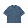 Camiseta Oversized Marble Heavy Básica – Azul Marmore