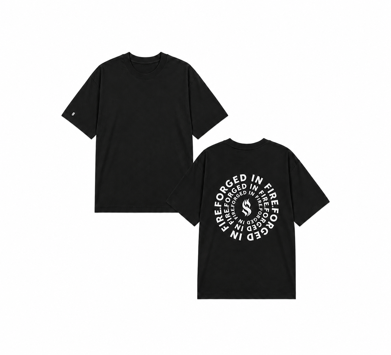 Camiseta Streetwear Premium Forge | Preto